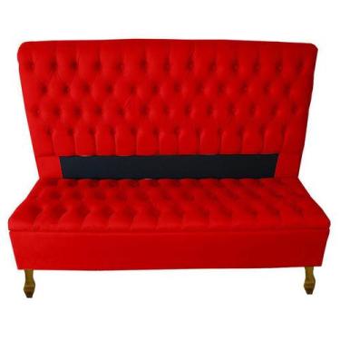 Imagem de Kit Cabeceira + Recamier Baú Iza Para Cama Box Casal Padrão 138 Cm - S