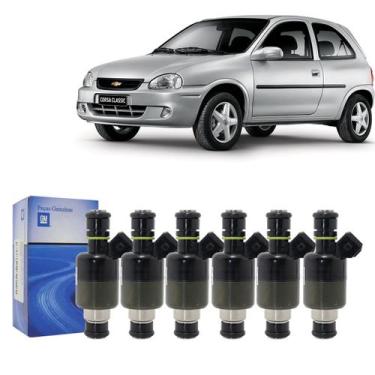 Imagem de 6 bicos injetores corsa wind wagon sedan até 2000 17124782 - CHEVROLET