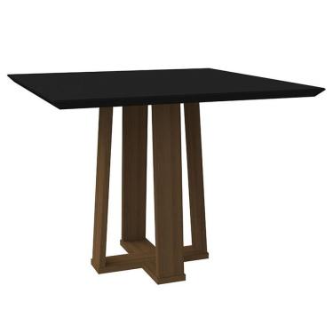 Imagem de Mesa de Jantar Tampo com Vidro Valencia 100x100 - PR Móveis