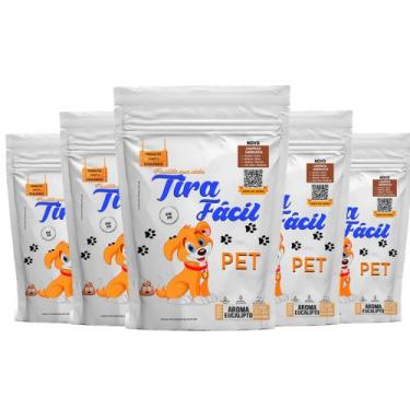 Imagem de Kit 5un. Pó Higiênico 500G P/Cães e Gatos Tira Fácil PET Diversos Arom