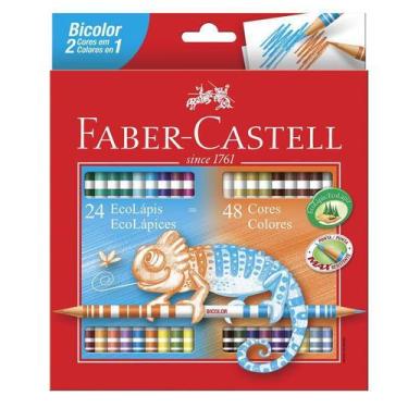 Imagem de Ecolápis De Cor Faber Castell Bicolor 48 Cores - Faber-castell, Cor, 4