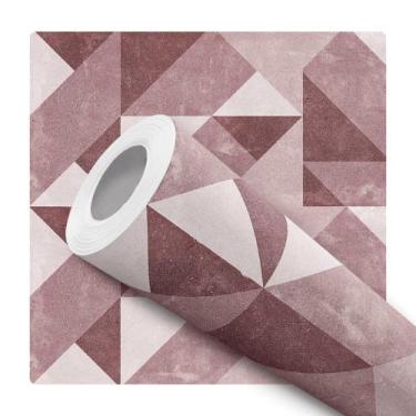 Imagem de Papel De Parede Adesivo Lavável Moderno Rústico Roxo Abstrato - Bazar 