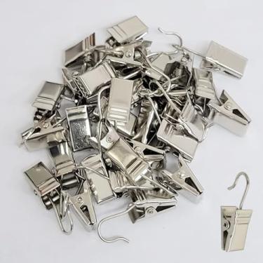 Imagem de Auto-plaza 200 peças de clipes de luz de telhado de telhas de asfalto, mini clipes de luz para calhas, ganchos para pendurar ao ar livre (prata)