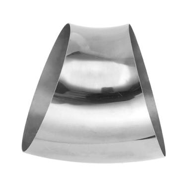 Imagem de Motoforti Tubulação de tubo de escape modificada para carro curva mandril 45 graus 20.3 cm espessura OD 2.0mm/14GA 203x239x2.0mm 201 aço inoxidável prateado