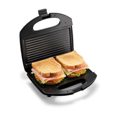 Imagem de Sanduicheira Brunch Time 2 em 1 Elgin Sanduicheira e Grill Antiaderente Preta 110V