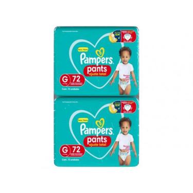 Imagem de Fralda Calça Pampers Ajuste Total Tam. G 9 a 13Kg 2 Pacotes com 72 Uni