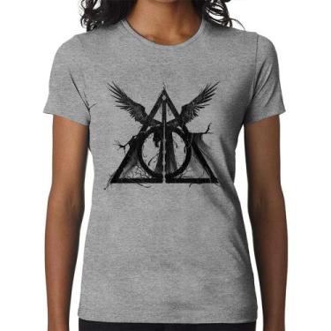 Imagem de Baby Look The Tale of the Three Brothers - Foca na Moda, Cinza, M