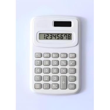 Imagem de Mini Calculadora De Bolso Colorida 8 Dígitos B-Max K-09 - BMAX, Branco