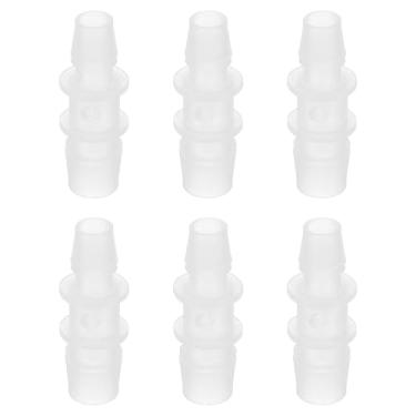 Imagem de PATIKIL Redutor de farpa de mangueira, 6 peças 1/5.1 cm a 3/20.3 cm Conectores de identificação de mangueira Junta de plástico Adaptador de União de emenda para ar água, combustível, gás, aquário,