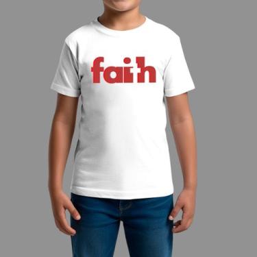 Imagem de Camisetas Infatil Básica Masculina Casual Confortável Gola Redonda Fai