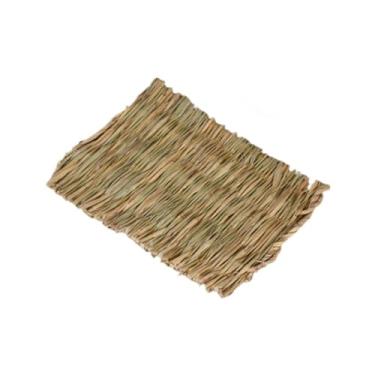 Imagem de IEUDNS 10x Cito de cama de leito de de Bunny Sleep Bed Boagrass Mat Straw Sorto de leito Hamster Tato de grama para ouriço de rato sírio, Grande 40cmx28cm