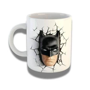Imagem de Caneca De Porcelana 325ml Com Design 3d Exclusivo Batman