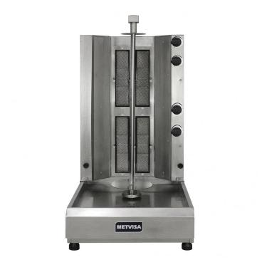 Imagem de Churrasqueira Assador Para Churrasco Grego Elétrico Rotativo 4 Queimadores Gás Acge4 220v - Metvisa