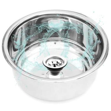 Imagem de Alto Brilho Cuba Inox p/ Salas Estética e Podologia  30x15 - Deki Móve