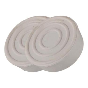 Imagem de Ponteira Borracha Encosto Escada Piscina 2un Branco/Preto - INAQUA, Br