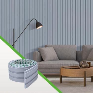 Imagem de Painel Ripado Laminado de EVA Autocolante Decoração Fácil Instalação  