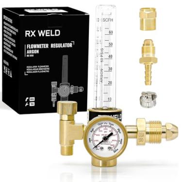 Imagem de RX WELD Medidor de fluxo de gás regulador de argônio para solda Mig Tig