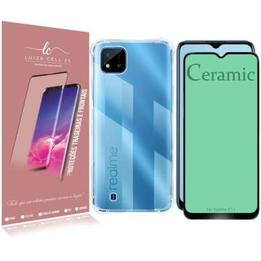 Imagem de Capa Capinha Space + PeLelicula CERAMICA 9D P/ Realme C11 6.52 - Luiza
