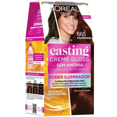 Imagem de Coloração Creme Casting Creme Gloss Poder Iluminador 665 Framboesa L’Oréal Paris Sem Am...