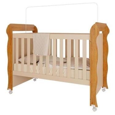 Imagem de Berço Americano Mirelle Off White Bétula Carolina Baby