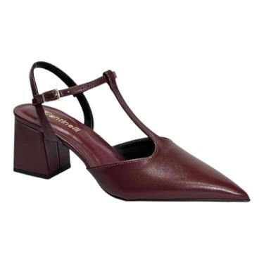 Imagem de Sapato Santinelli Slingback Salto Bloco 1636-002 Marsala