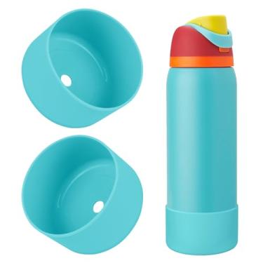 Imagem de BKBY 2 peças de bota de silicone para garrafa de água, compatível com Owala 680 g 947 g 1,134 g, capa protetora antiarranhões e antiamassados sem ruído para garrafas de água FreeSip/Twist/Flip (doçura