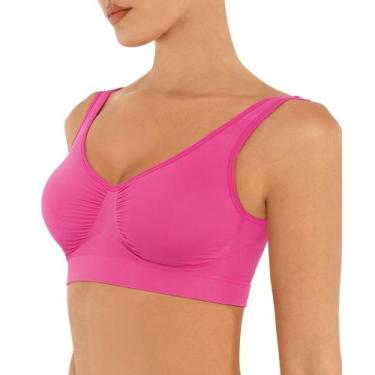 Imagem de Sutiã FeelinGirl Plus Size Seamless Wireless com cobertura total