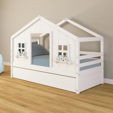 Imagem de Bicama Casinha dos Sonhos Madeira Maciça Branco Housin