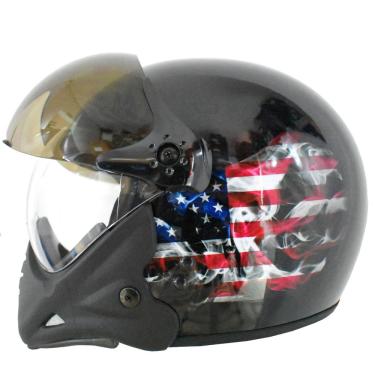 Imagem de Capacete Peels F21 Estados Unidos Usa Moto Custom Queixeira