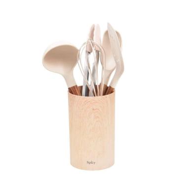 Imagem de 6 Utensílios De Silicone Spicy Bege