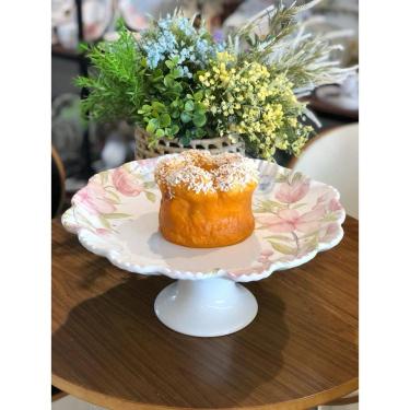 Imagem de PRATO DE BOLO  C/PE FLOWER RABBIT  35x15cm