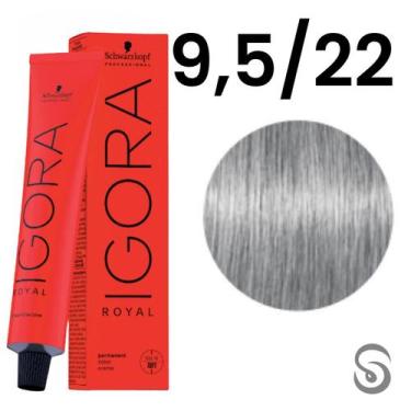 Imagem de Schwarzkopf Igora Royal Coloração 9,5/22 Azul Claro 60ml, UNICA