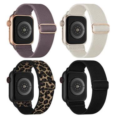 Imagem de Pulseiras de relógio CCNutri Stretchy Nylon Solo Loop 38-49 mm Apple