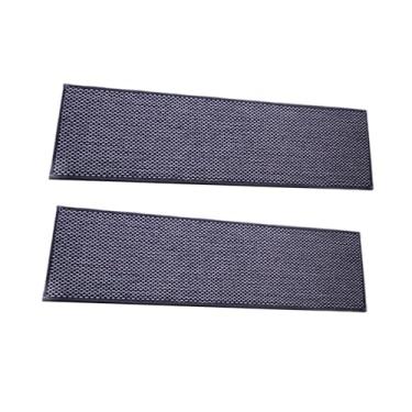 Imagem de IEUDNS 2x escadas de pisos de não deslizamento e protetor de bastão 21.65x7.87inch para escadas de madeira corredores de escadas para crianças idosos, Branco Preto