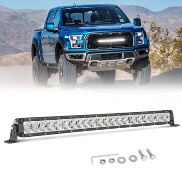 Imagem de NIWAKER POWERSPORTS Barra De Luz De 20 Polegadas, Fileira Única, Niwaker 100W, Barra De Luz Led Fina, Holofote, Feixe Combinado, Luzes De Direção Off-Road, Mini Pods De Led, Luzes De Para-Choque Ult