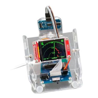 Imagem de simhoa Exibição do ornamento de detecção de escaneamento de radar ultrassônico Exibir DIY KIT DIY MONTAGEM ROUS, 1.8 Inch Screen Set