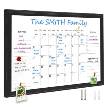 Imagem de Calendário de quadro branco, calendário magnético de 61 cm × 91 cm, quadro branco mensal e semanal, planejador familiar (Family-BB-6090-new)