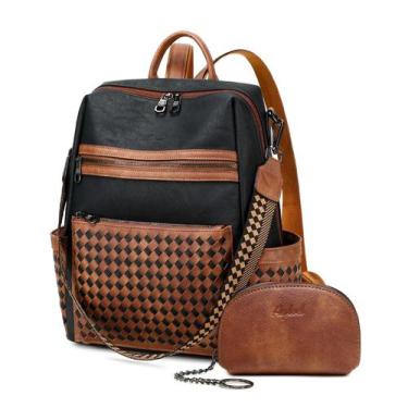 Imagem de Mochila, bolsa de couro AGLOD para mulheres, moda, trabalho e viagens