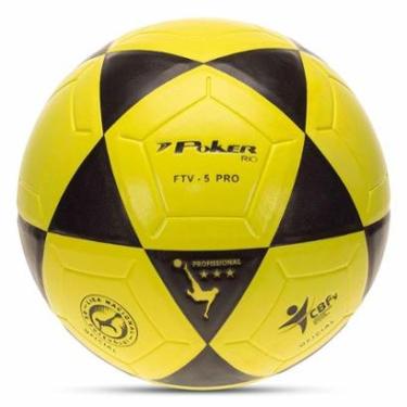 Imagem de Bola Futevôlei Poker Vulcanizada Rio Pu Oficial Cbfv-Unissex