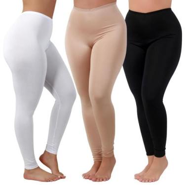 Imagem de Kit 3 Calça Anágua Anti Atrito Segunda Pele Proteção Feminina Usar Por
