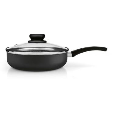 Imagem de Panelux Frigideira Funda 22 Grafite Premium com tampa de vidro