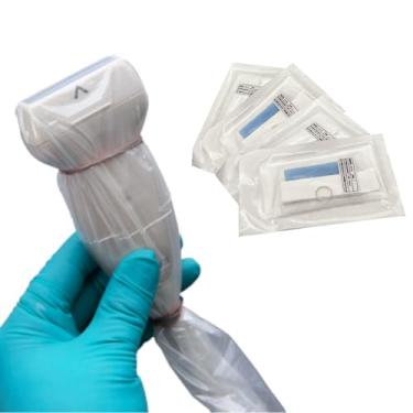 Imagem de CHOYTONG Capa Para Sonda De Ultrassom Com Adesivo, Transparente, Estéril E Descartável, Sem Látex, Embalagem Individual, 10 Unidades (12,7 Cm X 122 Cm)