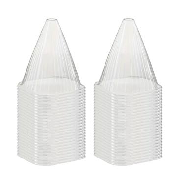 Imagem de Bothyi Protetores de plantas, sinos de jardim, acessórios de jardim, capa reutilizável à prova de vento, mini capas para plantas de estufa, sinos de vidro, 50 Peças