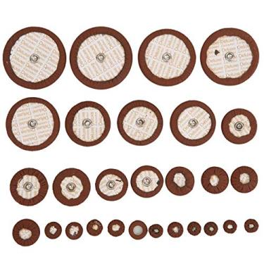 Imagem de 28pcs Multi Size Sax Leather Pads Conjunto de Substituição para Soprano Saxofone Saxofone Soprano Padsax Couro e. de um uso. Tamanhos