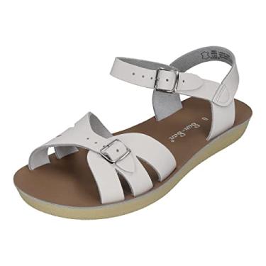 Imagem de Salt Water Sandals by Hoy Shoes calçadão feminino (criança grande/adulto), Branco, 9 Big Kid