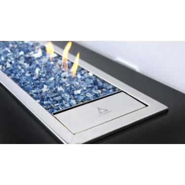 Imagem de Lareira a Gás de Embutir em Aço Inox Kawah 80 cm - K3 Imports