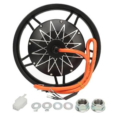 Imagem de Motor cubo de 14 polegadas Vomeko, baixo ruído, saída de alta potência, 48V/72V 1000/5000W de alta potência Motor de freio de disco de escova para motocicleta elétrica Bike Eletral