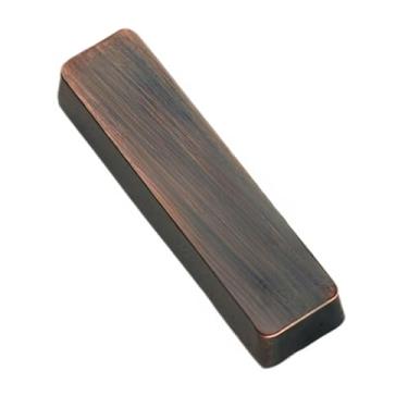 Imagem de HopeWan Marca de indicação 3D - Adesivos de identificação com símbolo autoadesivo para escola, loja, casa, processo de revestimento de cobre, estilo moderno de metal, pacote com 2. (-, Cobre)