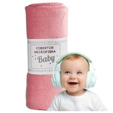 Imagem de Manta Cobertor de Bebê Infantil em Microfibra Mantinha Antialergica (Rosê Glam)
