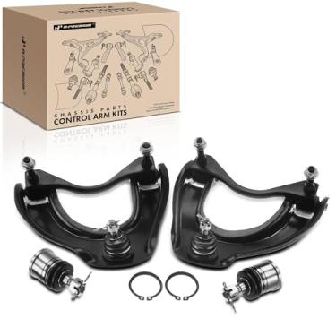 Imagem de A-Premium Conjunto Premium De 4, Braço Controle Dianteiro Superior, Junta Esférica Inferior, Compatível Com Honda Civic 1988, 1989, 1990 E 1991